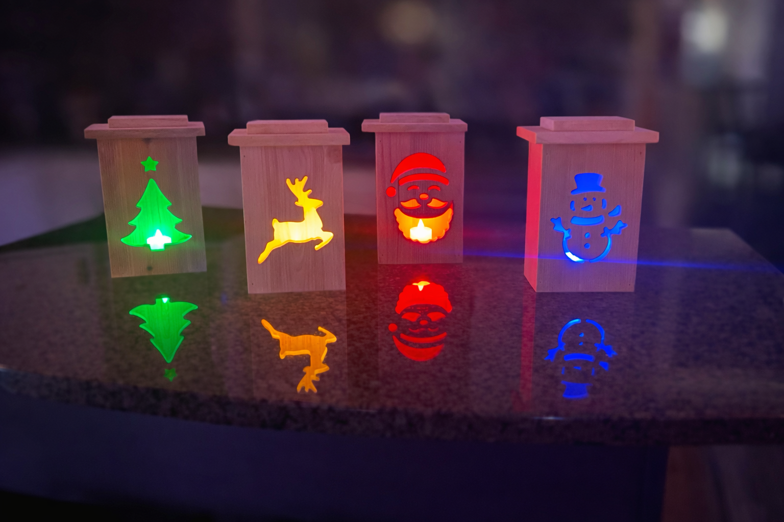 Rustic Cedar Holiday Lanterns