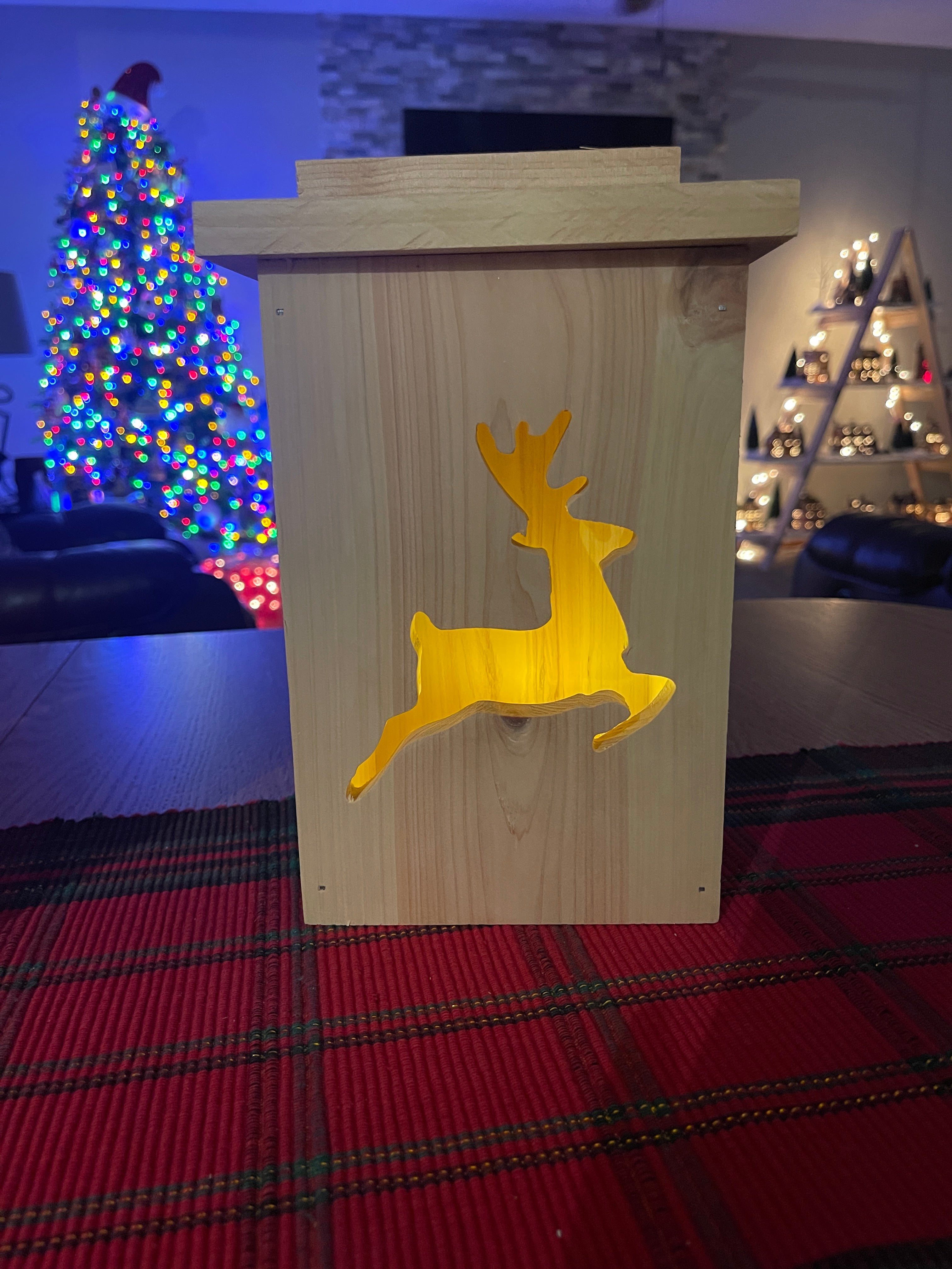 Rustic Cedar Holiday Lanterns