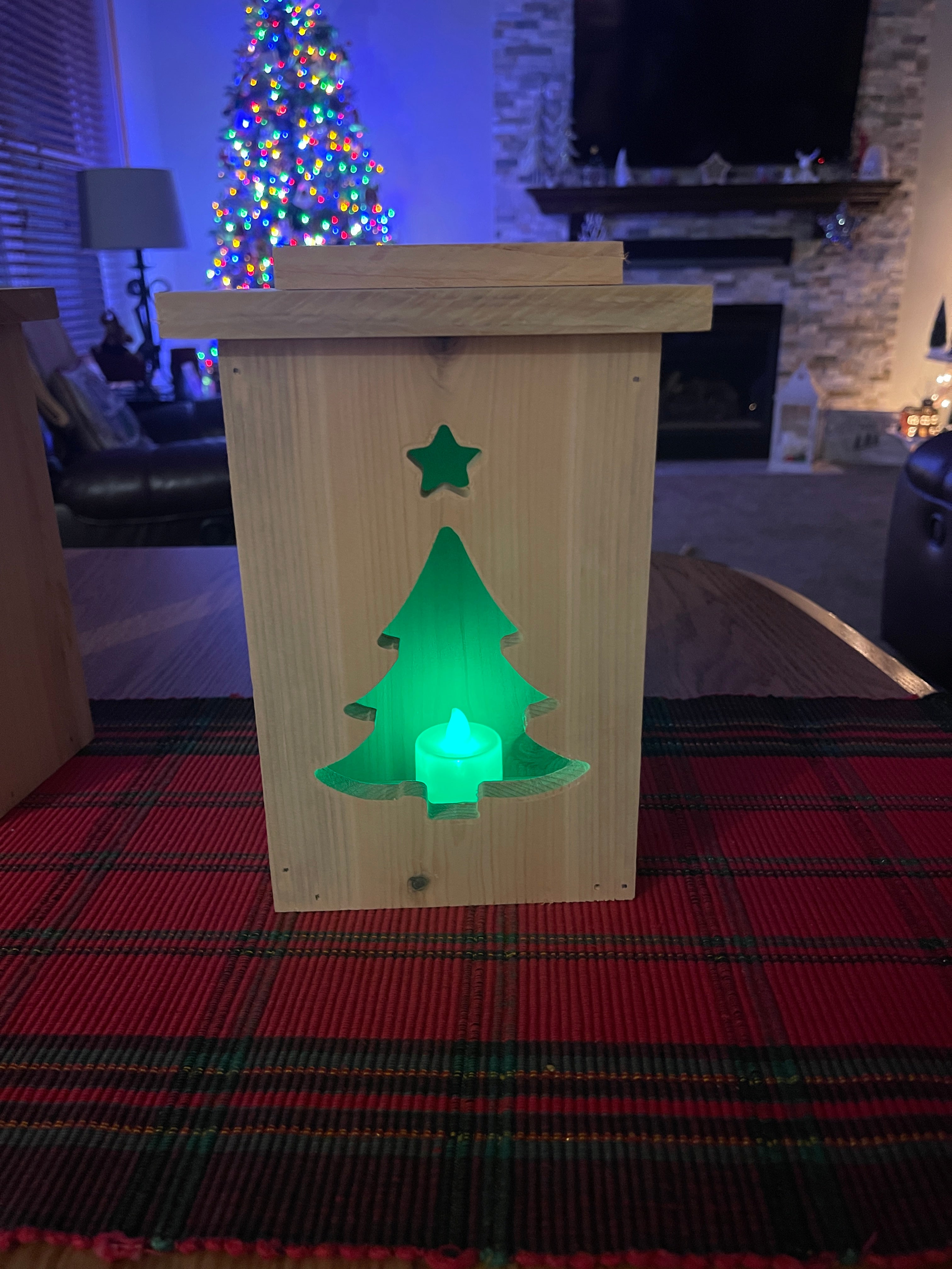 Rustic Cedar Holiday Lanterns