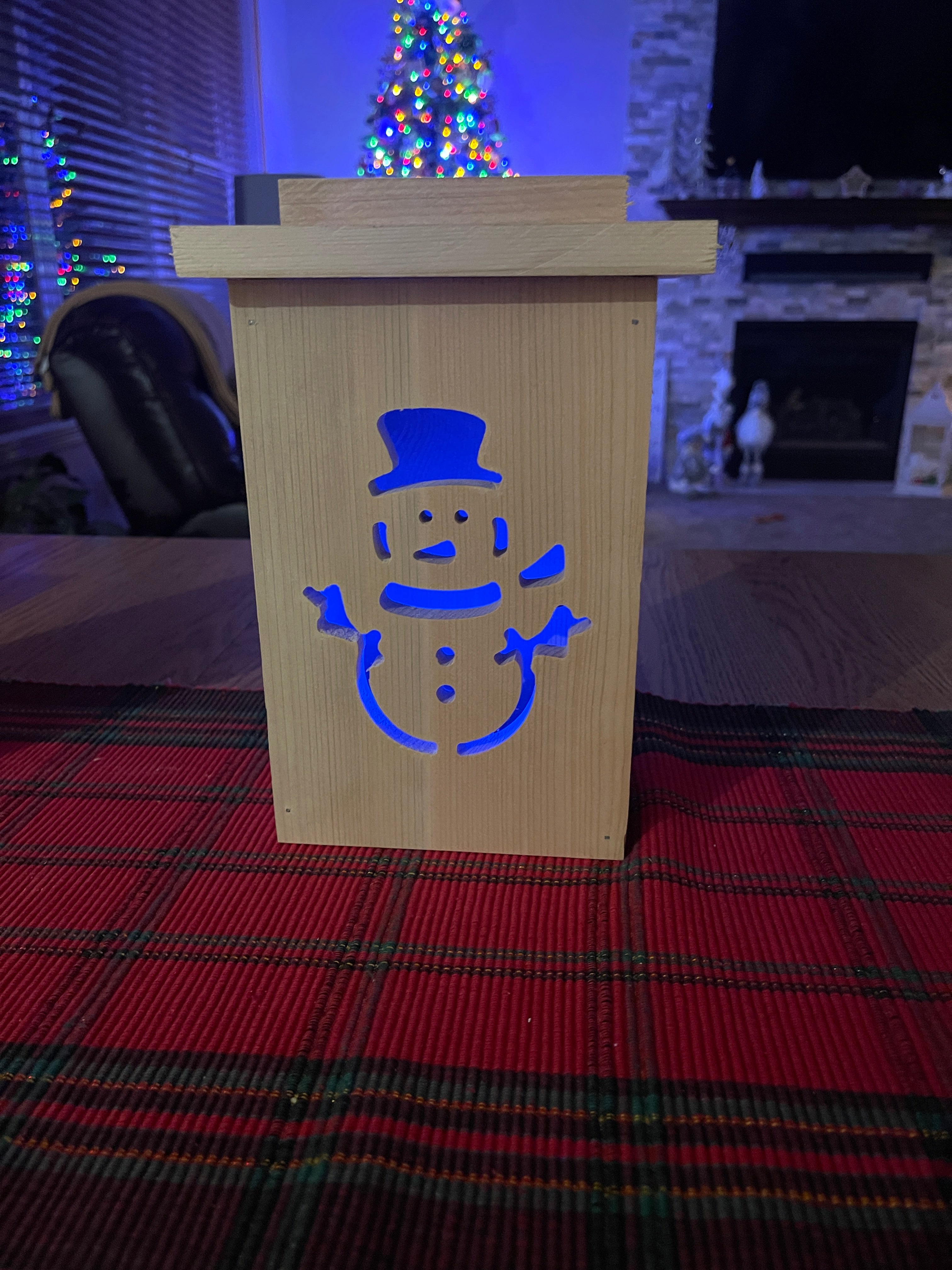 Rustic Cedar Holiday Lanterns