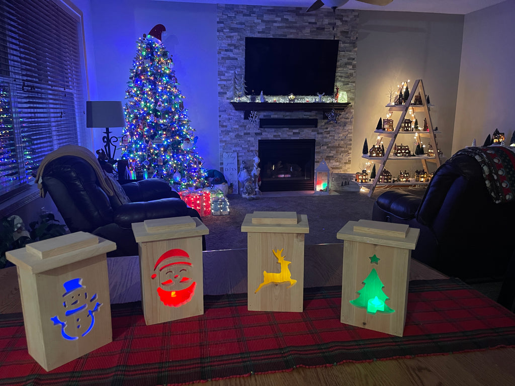 Rustic Cedar Holiday Lanterns