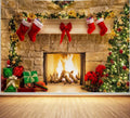 Christmas Back-Drop - Fireplace