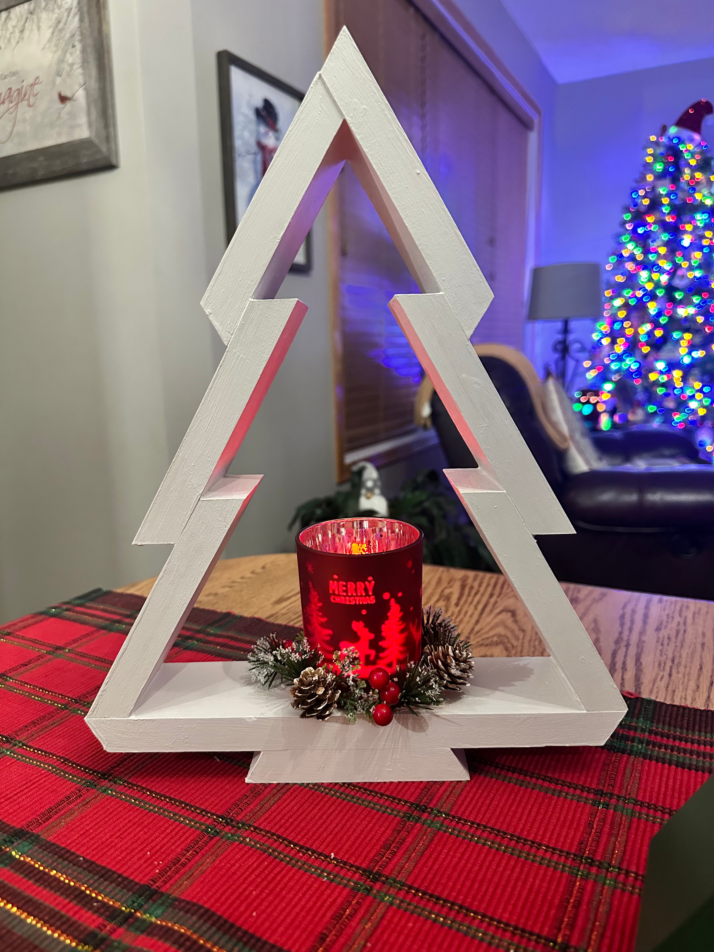Painted Wooden Christmas Trees