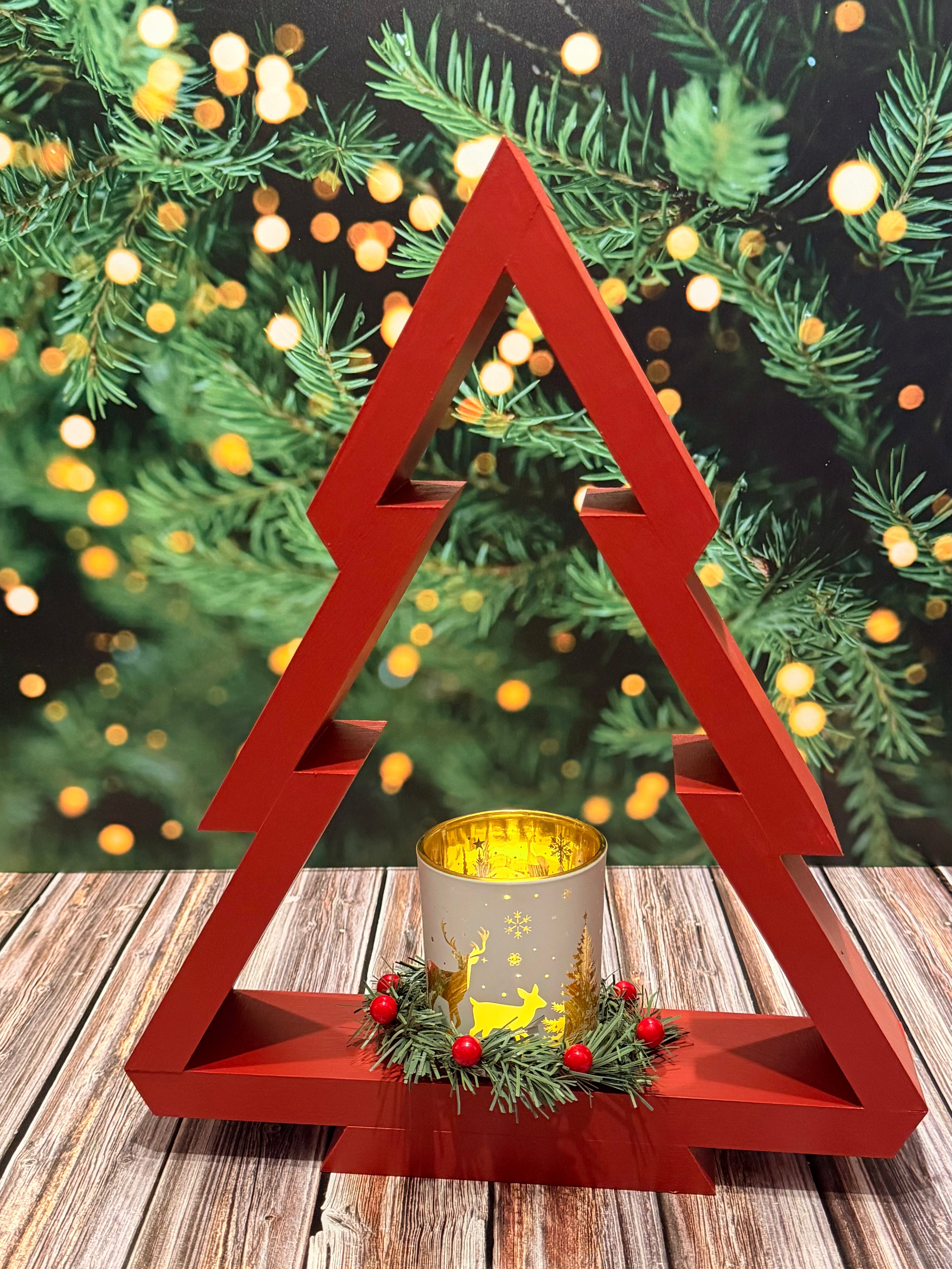Painted Wooden Christmas Trees
