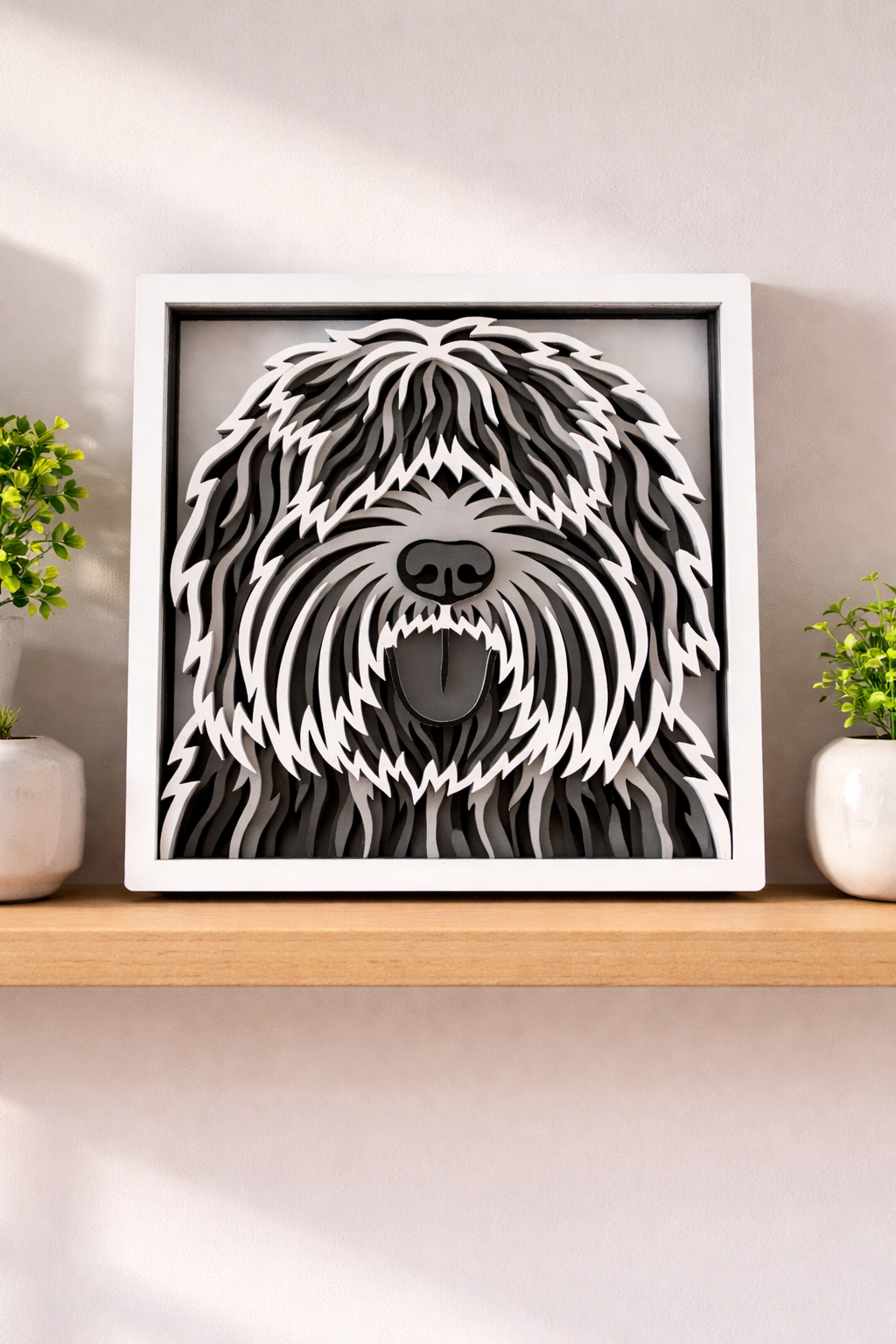 3D Layered Sheepdog Sign