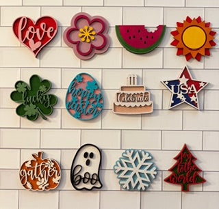 Interchangeable Cutouts - Welcome to our Home Sign