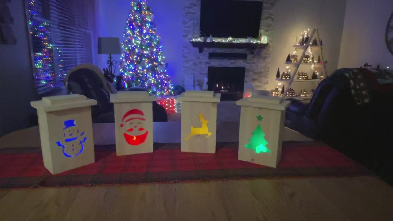 Rustic Cedar Holiday Lanterns